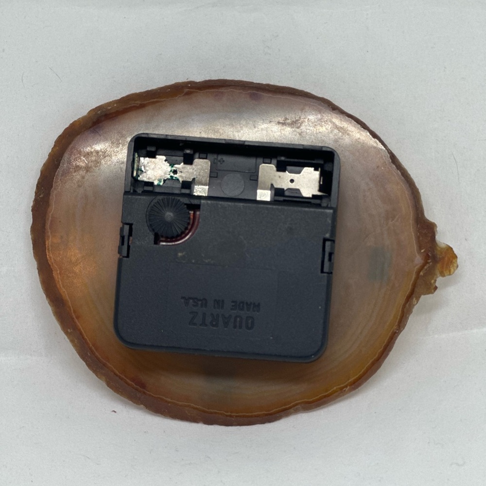 Vintage Agate stone clock. - Picture 2 of 2